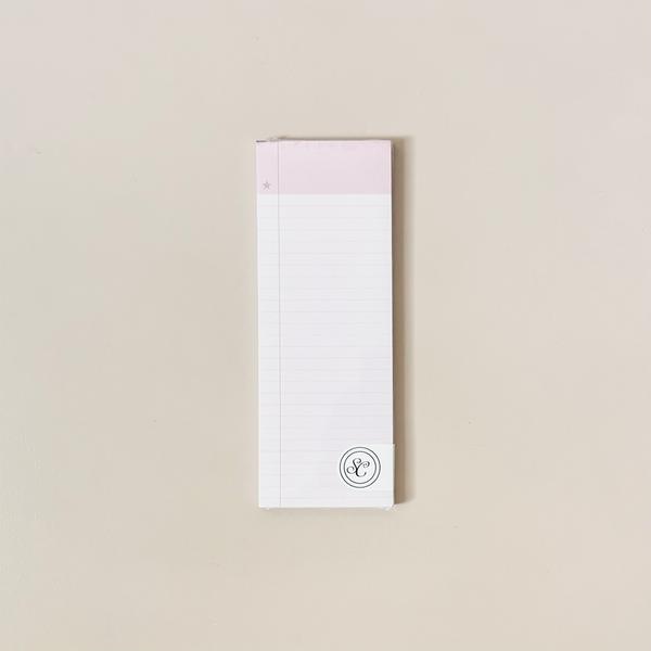 Pink List Notepad