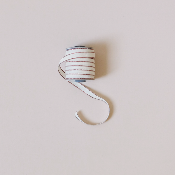 Drittofilo Cotton Ribbon, Natural/Copper
