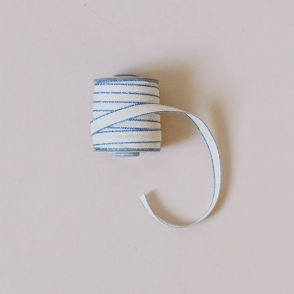 Drittofilo Cotton Ribbon, Natural/Wave