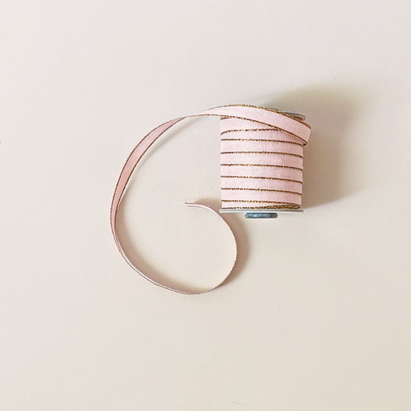 Drittofilo Cotton Ribbon, Petal/Amber