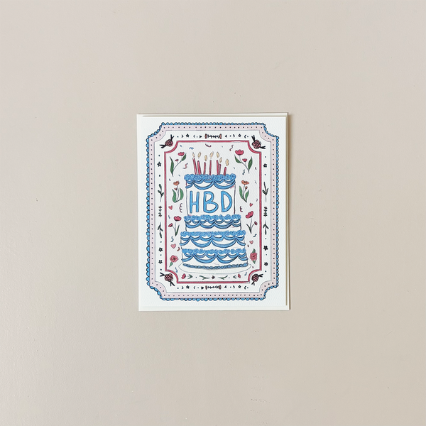 Cake & Confetti Birthday Note Card