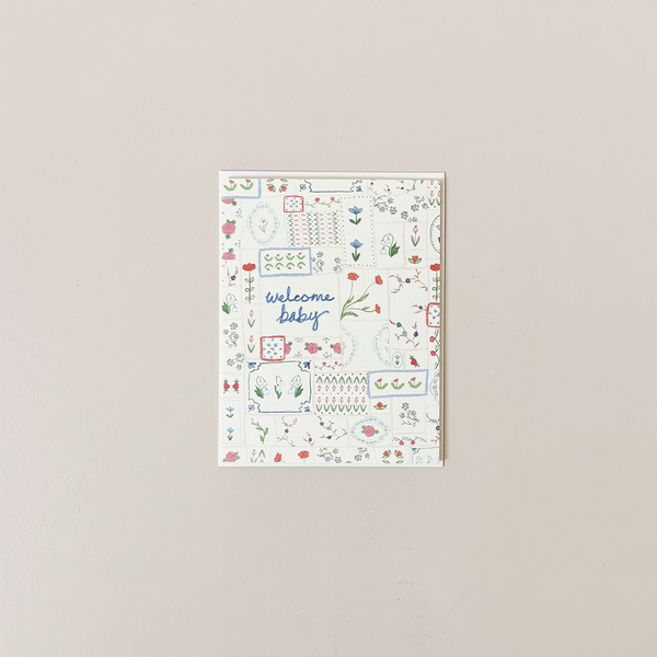 Welcome Baby Quilt Note Card