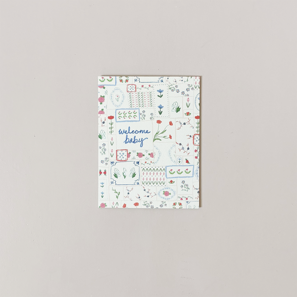 Welcome Baby Quilt Note Card