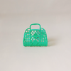 Mini Retro Basket Bag Green