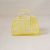 Retro Basket Bag Yellow