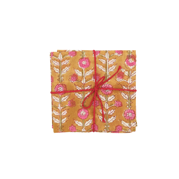 Iberis Moutarde Napkin Set/4