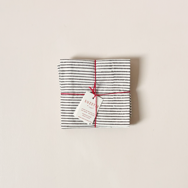 Stripe Ecureuil Napkin Set/4