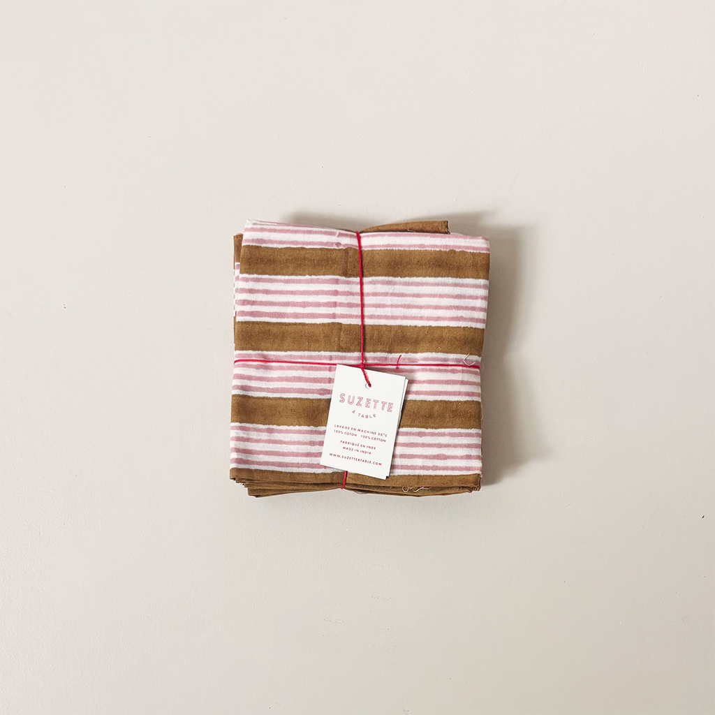 Alice Powder Napkin Set/4