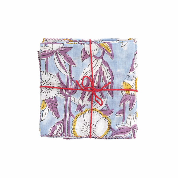 Bégonnia Violet Napkin Set/4