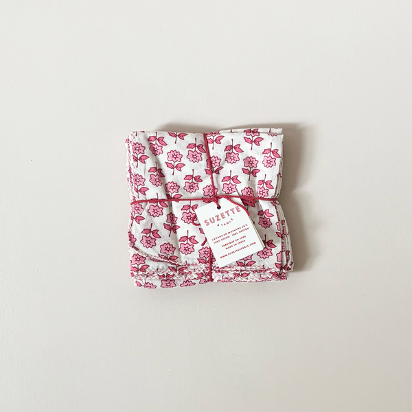 Bourrache Faded Napkin Set/4