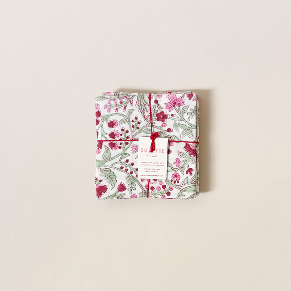 Chrysanthemum Brigitte Napkin Set/4