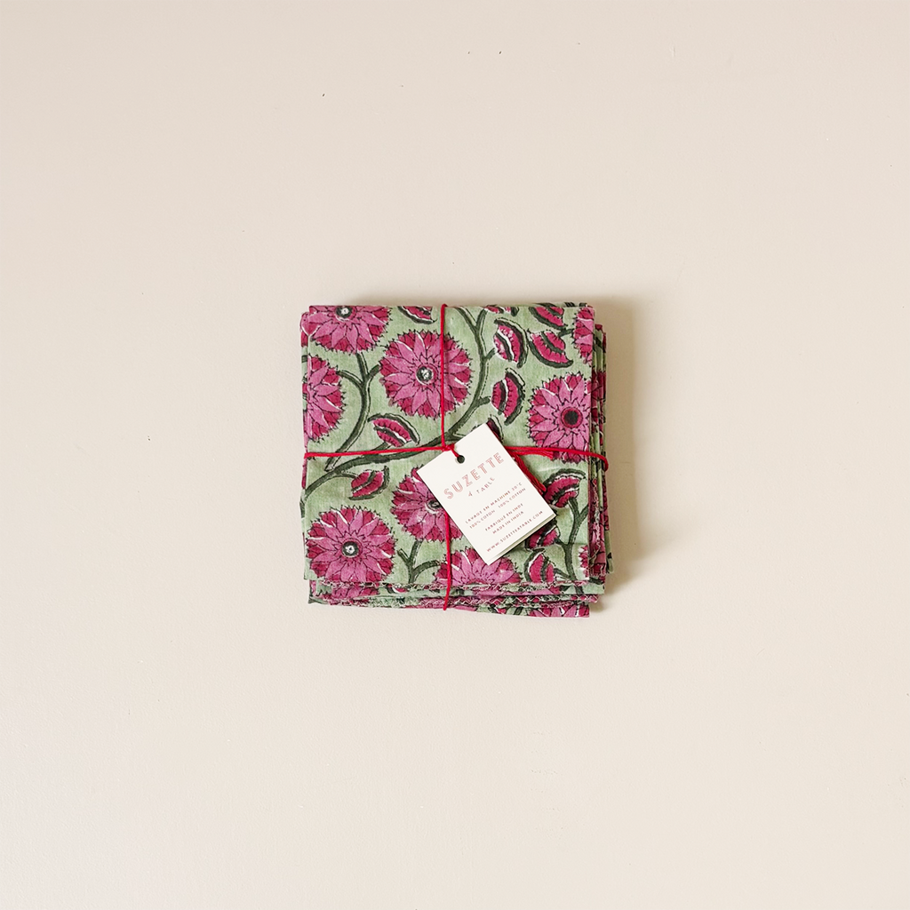 Clarkia Sangria Napkin Set/4