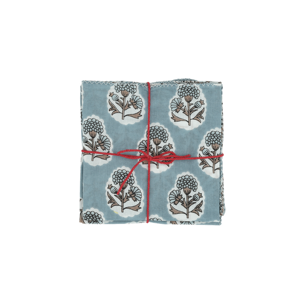 Crocus Denim Napkin Set/4