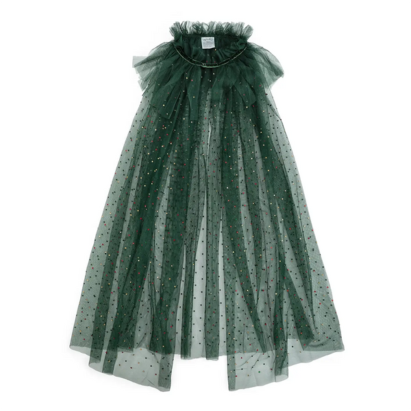 Emerald Rhinestone Cape