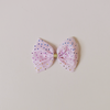 Pink Confetti Bow Clip