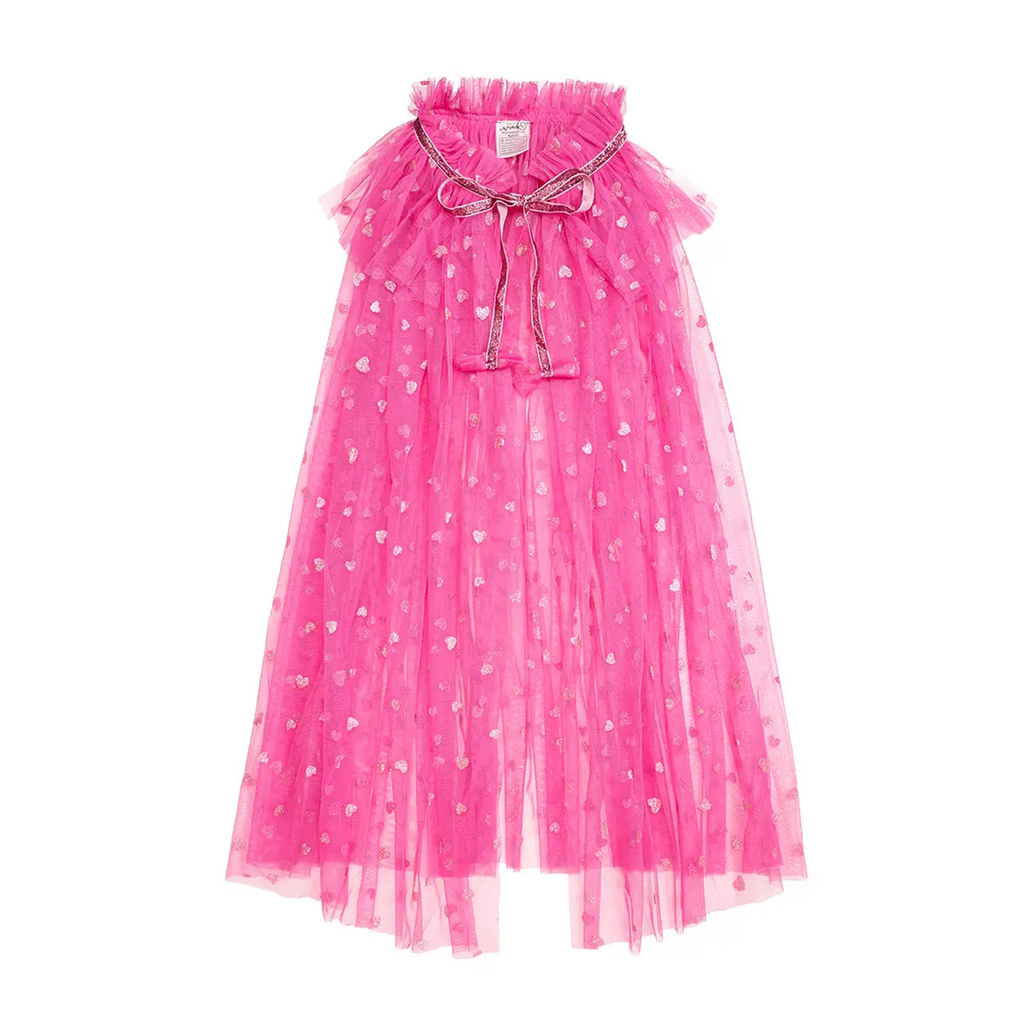 Pink Glitter Heart Cape