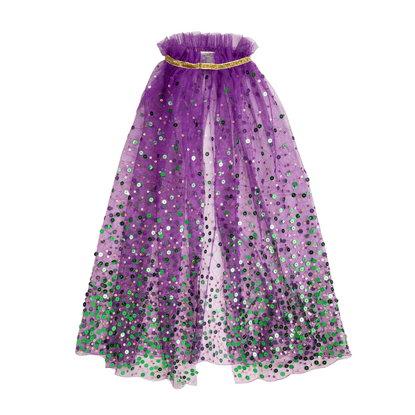 Purple & Green Confetti Cape