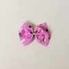Raspberry Confetti Bow Clip