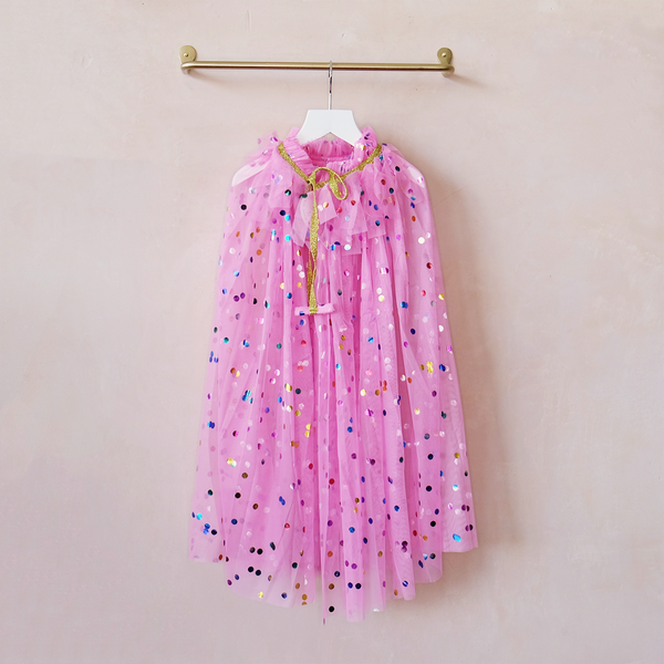 Raspberry Confetti Cape