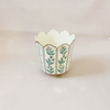 Ivory & Gold Floral Cachepot Medium