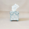 Soft Blue Floral Trellis Tissue Holder