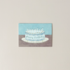 Blue Birthday Cake Note Card