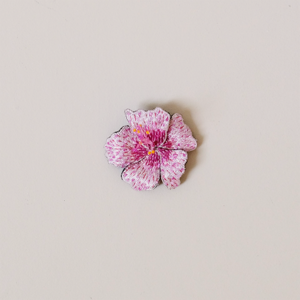 Aphrodite Hibiscus Embroidered Pin