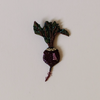 Beet Embroidered Pin