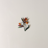 Bird of Paradise Flower Embroidered Pin