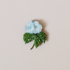 Blooming Hydrangea Embroidered Pin