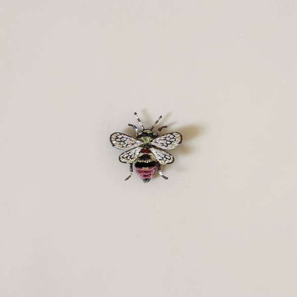 Bombus Bee Embroidered Pin