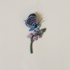 Chalk Hill Blue Butterfly Embroidered Pin