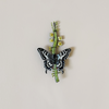 Common Swallowtail Butterfly Embroidered Pin