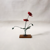 Field Poppy Embroidered Art Object