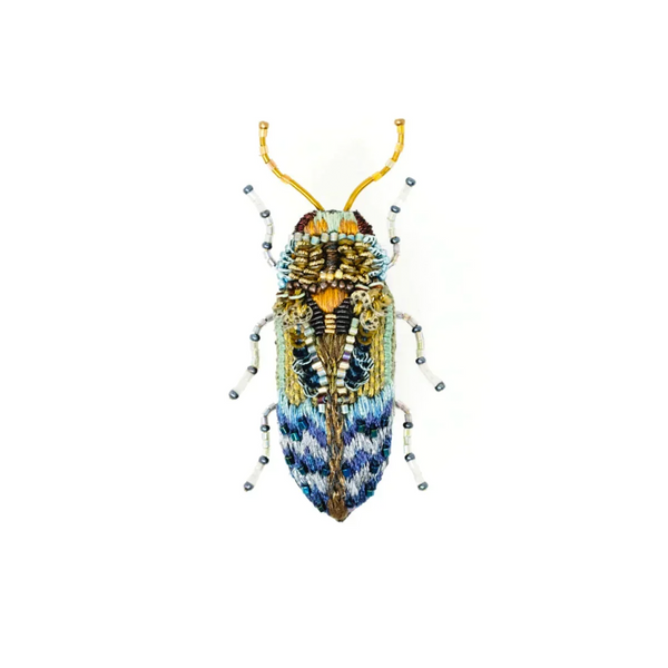 Florentinus Beetle Embroidered Pin