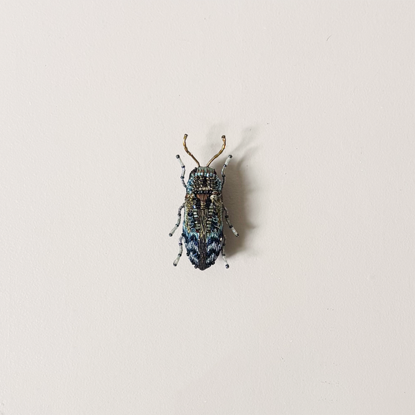 Florentinus Beetle Embroidered Pin