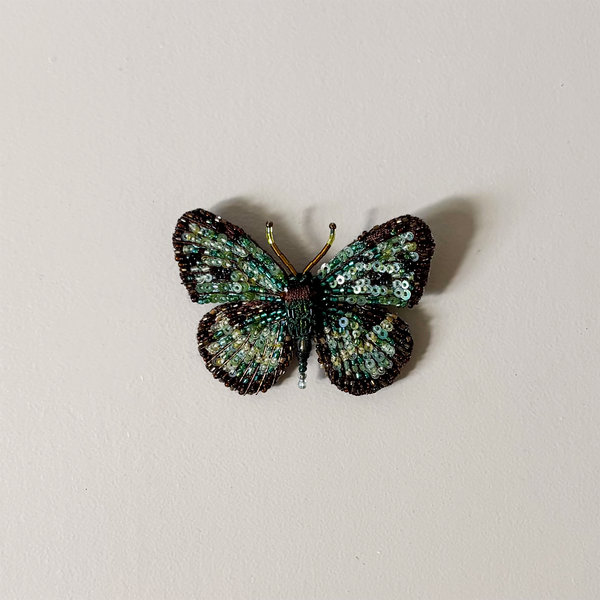 Four Spot Sailor Butterfly Embroidered Pin