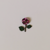 French Hydrangea Embroidered Pin