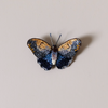 Giant Owl Butterfly Embroidered Pin