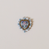 Heritage Heart Embroidered Pin