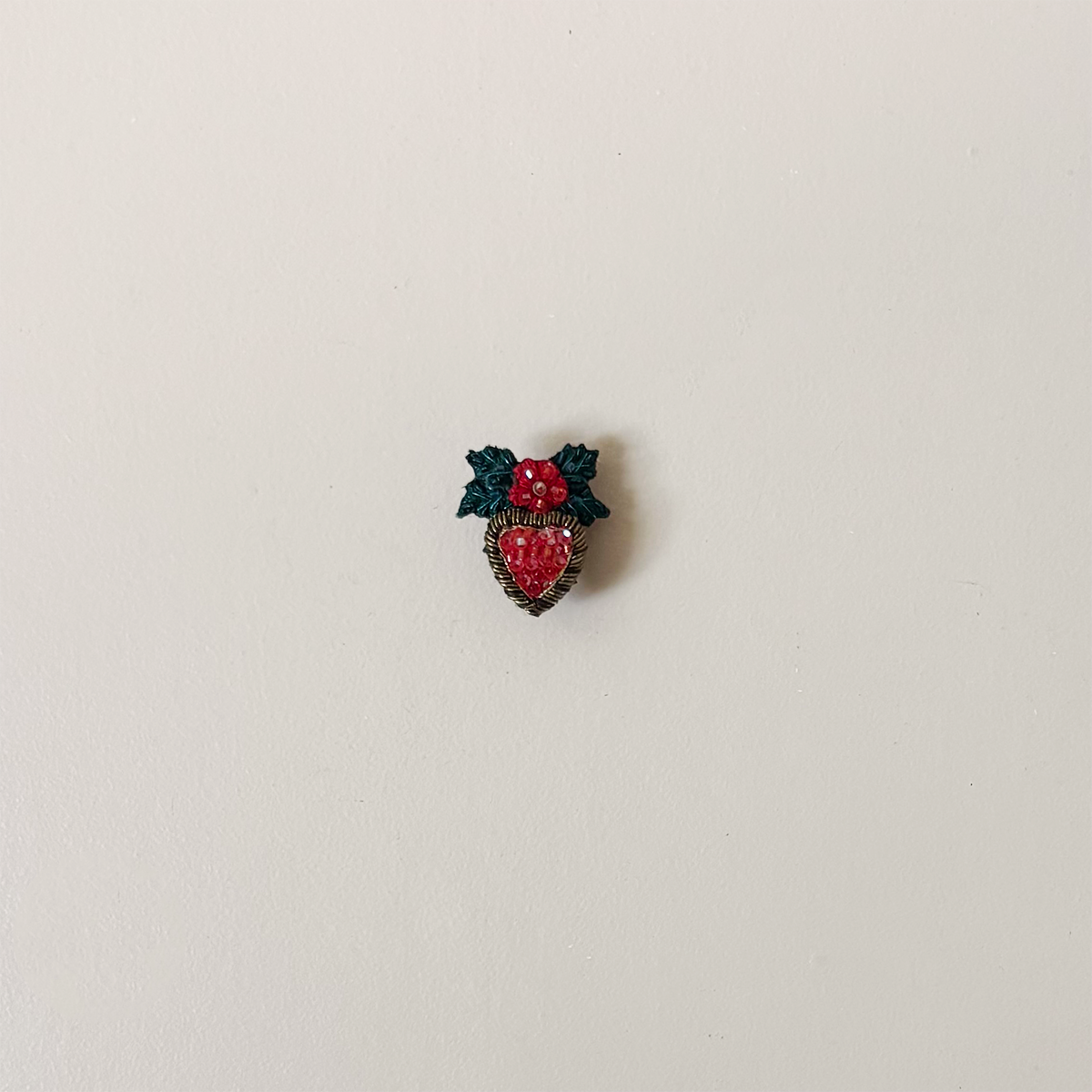 Embroidered Pin Holly Heart Embroidered Pin – Holliday