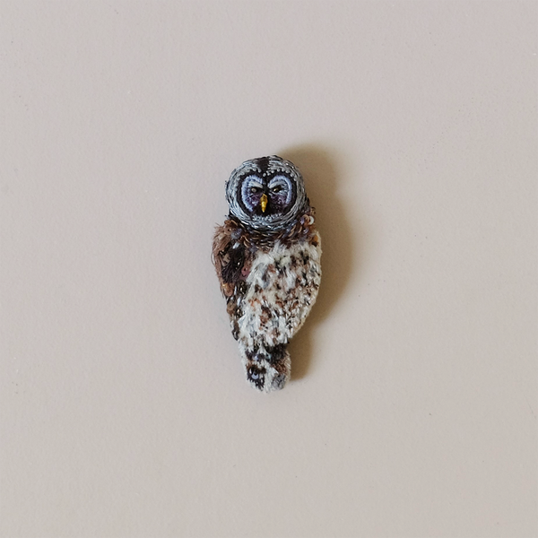 Hoot Owl Embroidered Pin