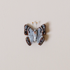 Indian Purple Emperor Butterfly Embroidered Pin