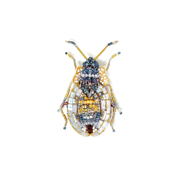 Lace Bug Embroidered Pin