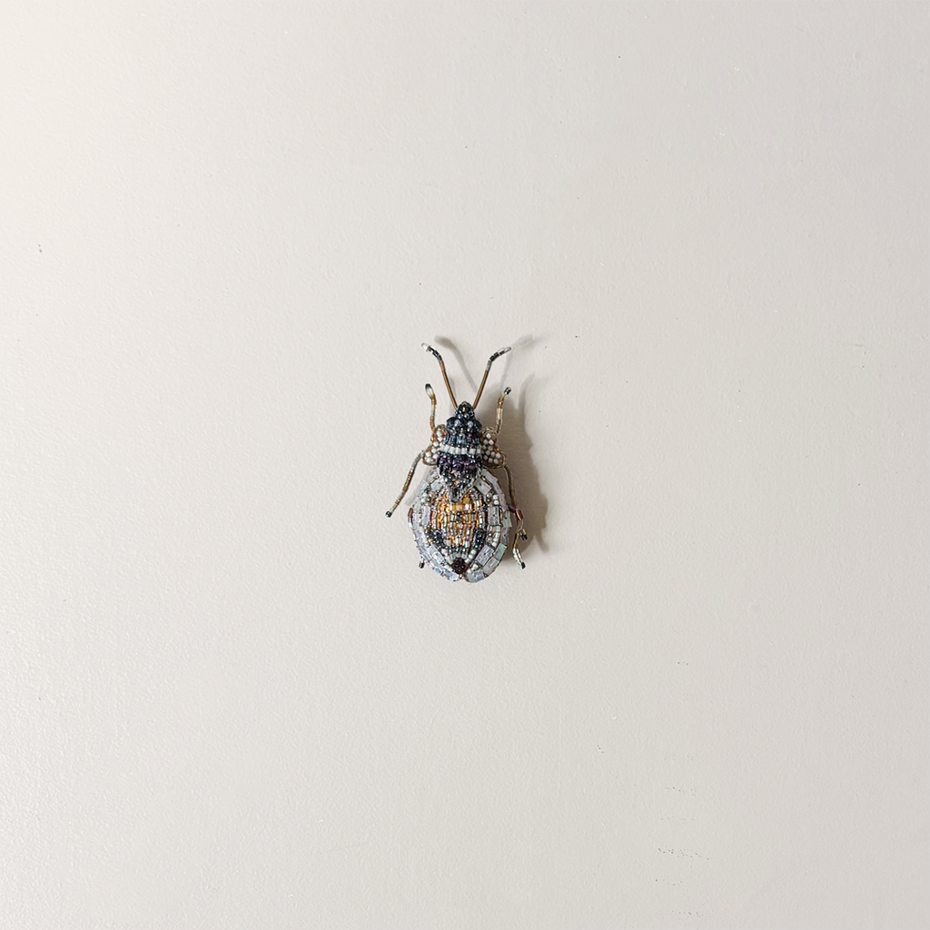 Lace Bug Embroidered Pin