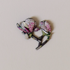 Magnolia Embroidered Pin