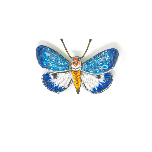 Neochera Moth Embroidered Pin