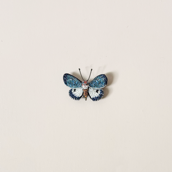 Neochera Moth Embroidered Pin