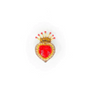 Queen of Hearts Embroidered Pin