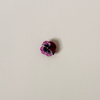 Rose Pansy Embroidered Pin